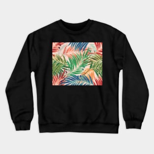 Palm Leaves in color Crewneck Sweatshirt